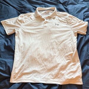 White Under Armour Large Polo